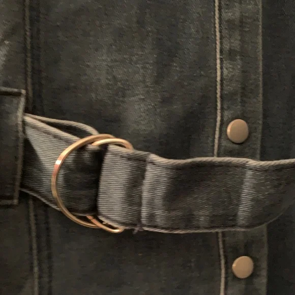 Stylish Blue Denim Dress - Picture 2 of 6